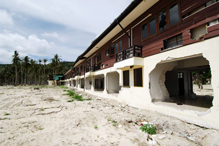 Tsunami destruction